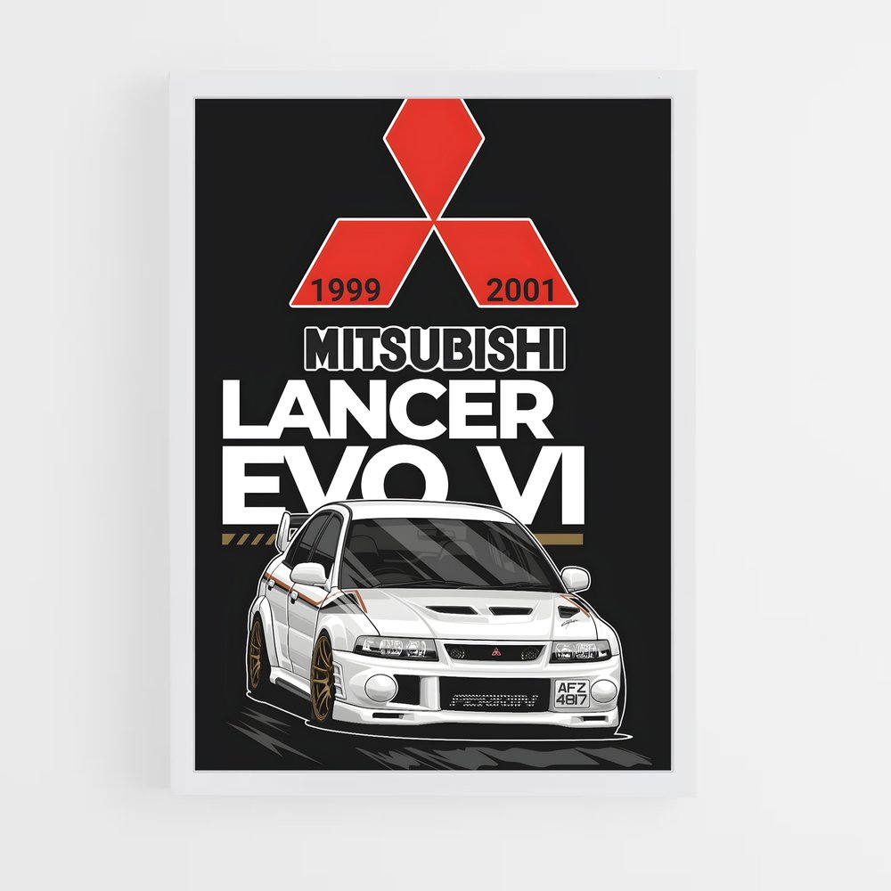 Poster Lancer Évolution – affiche Mitsubishi (vue 3)